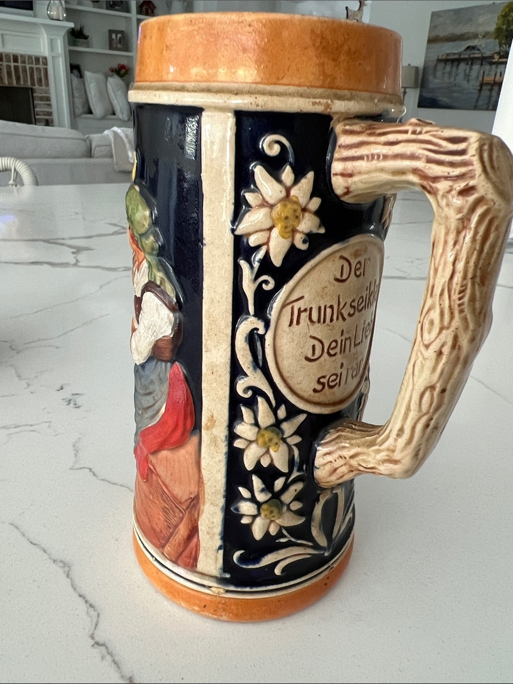 Vintage Collectors Hand-Painted Stein from West Germany.